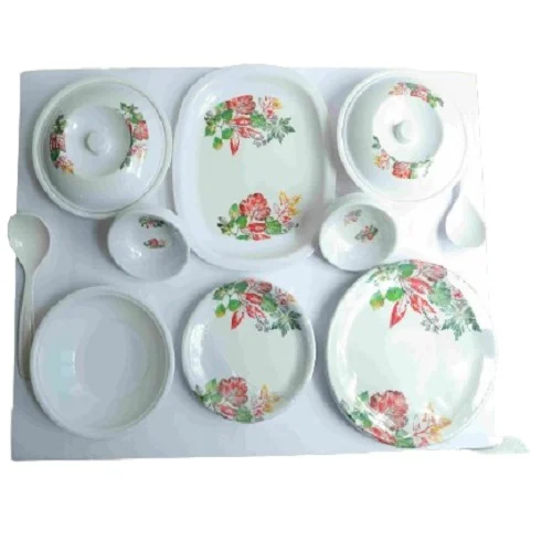 Melamin Lotus Dinner Set